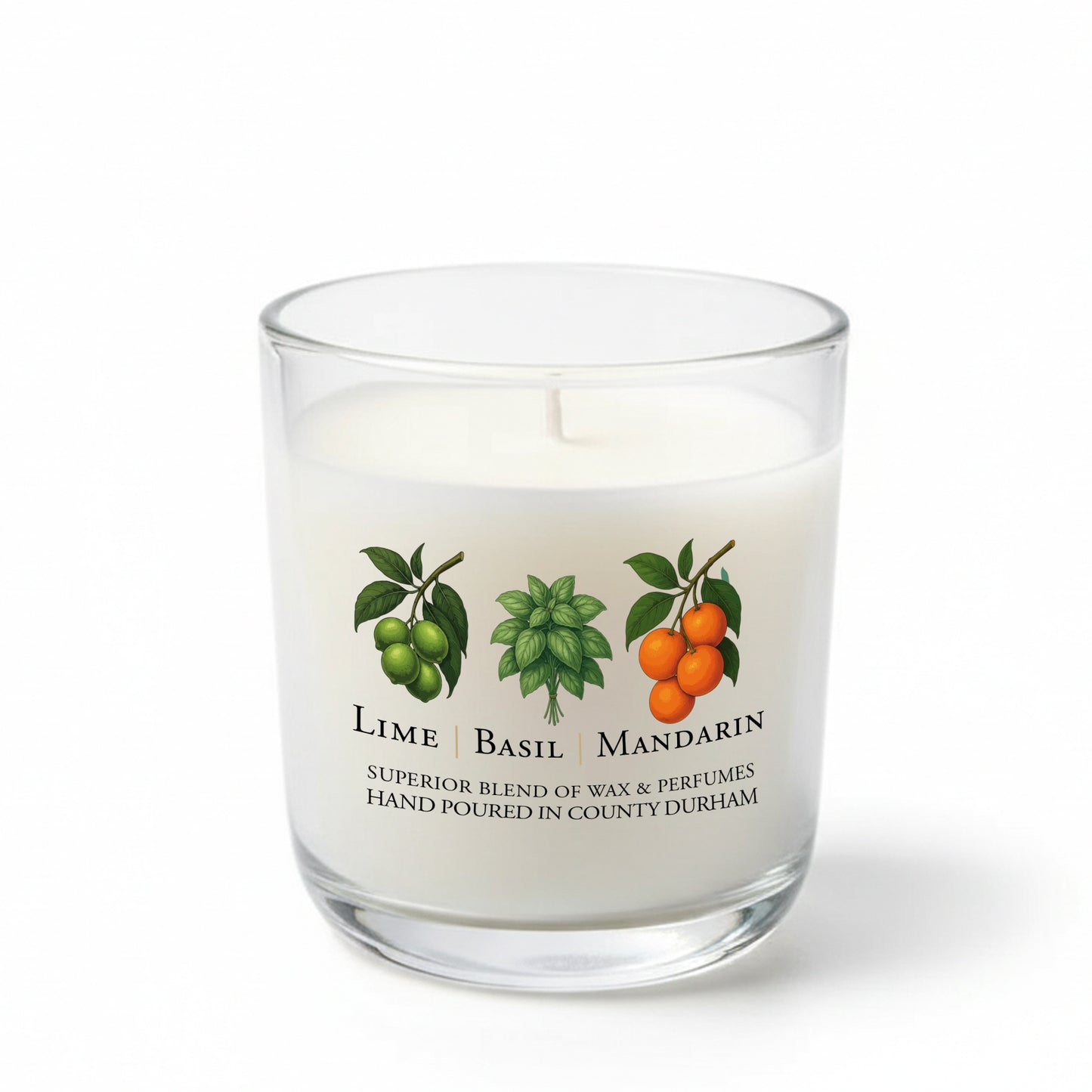 Luxury Scented Candle - Lime, Basil & Mandarin