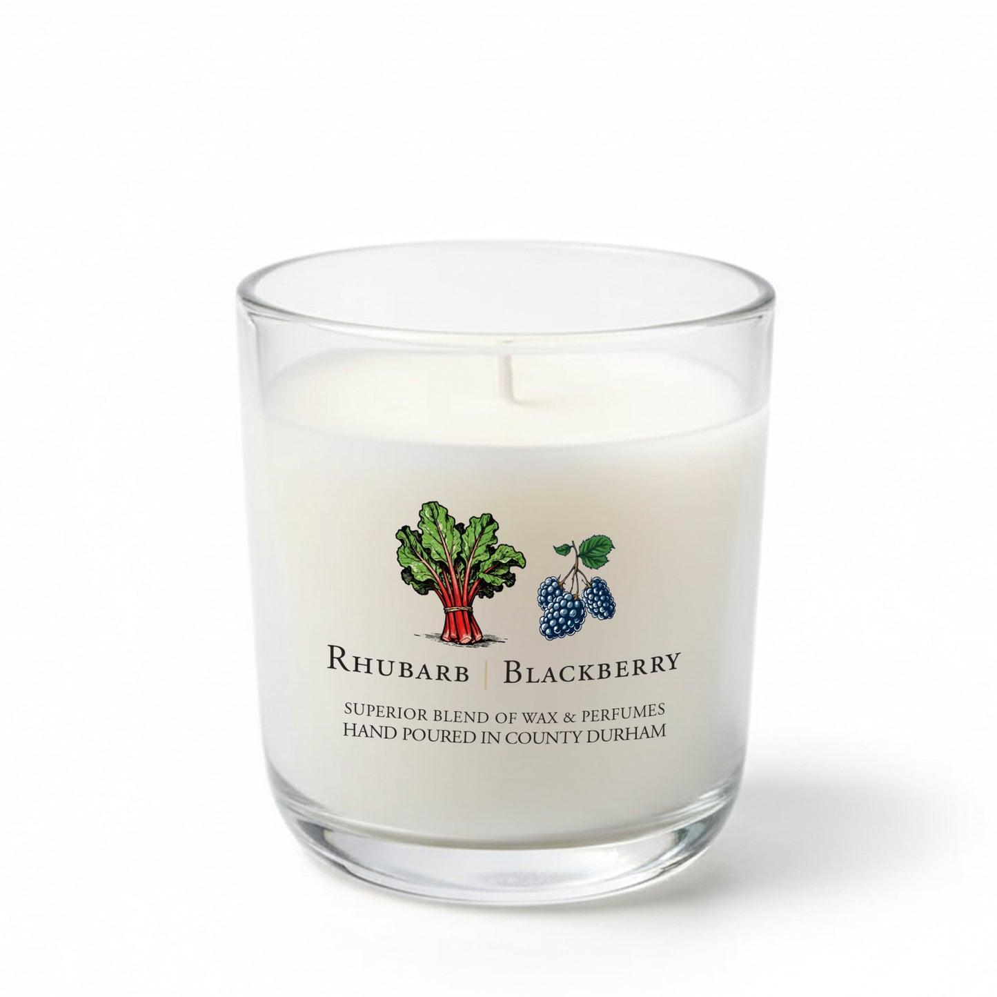 Luxury Scented Candle - Rhubarb & Blackberry