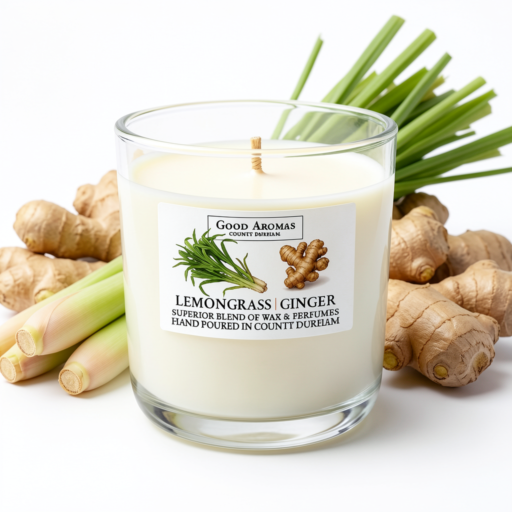 Luxury Scented Candle - Lemongrass and Ginger