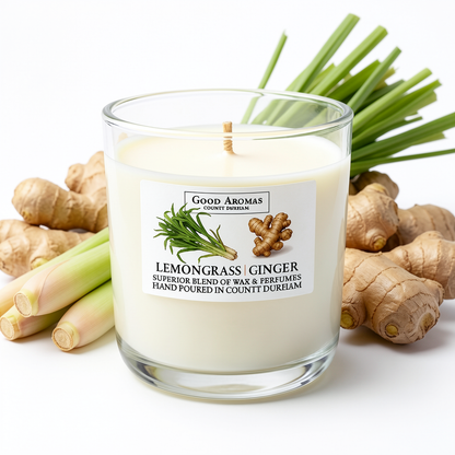 Luxury Scented Candle - Lemongrass and Ginger