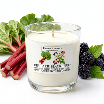 Luxury Scented Candle - Rhubarb & Blackberry