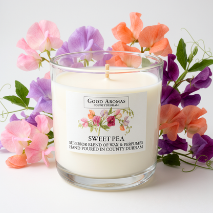 Luxury Scented Candle - Sweet Pea